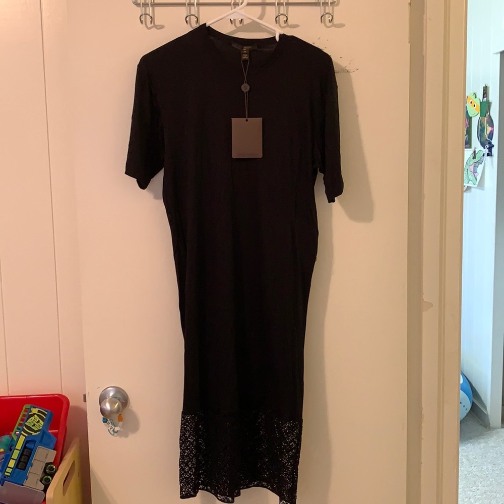 Authentic Louis Vuitton black t-shirt dress sz 36